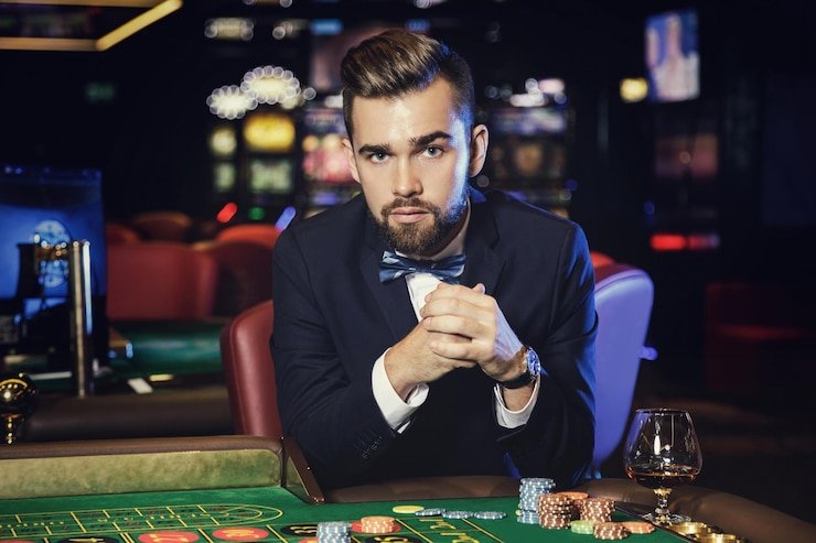 Tampilan meja Live Baccarat cina 788 dengan dealer langsung dan area taruhan yang jelas